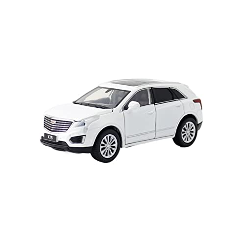 YRXIAO 1 32 Für Cadillac XT5 SUV Legierung Druckguss Modellauto Sammlung Display Kind Spielzeugauto Geschenk Für Wohndekorationen(White) von YRXIAO