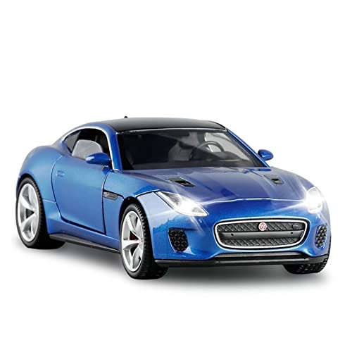 YRXIAO 1 32 Für Jaguar F-Type Legierung Druckguss Modellauto Sammlung Display Kind Spielzeugauto Geschenk Für Wohndekorationen(Blau) von YRXIAO
