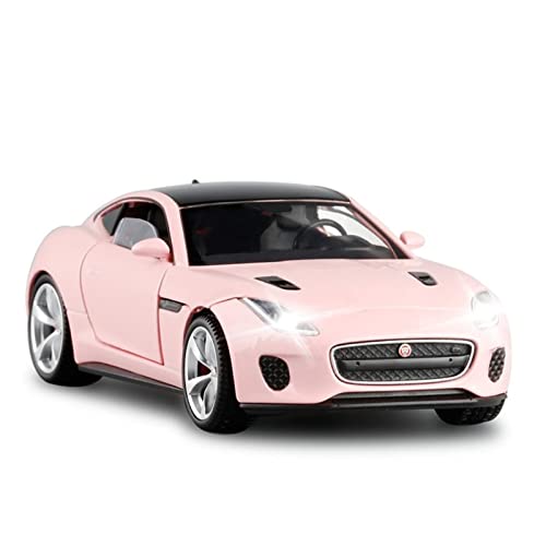 YRXIAO 1 32 Für Jaguar F-Type Legierung Druckguss Modellauto Sammlung Display Kind Spielzeugauto Geschenk Für Wohndekorationen(Rosa) von YRXIAO