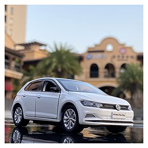 YRXIAO 1 32 for Volkswagen Zinklegierung Automodell Sound Und Licht Abnehmbares Kinderspielzeug Geschenk Für Wohndekorationen(White) von YRXIAO