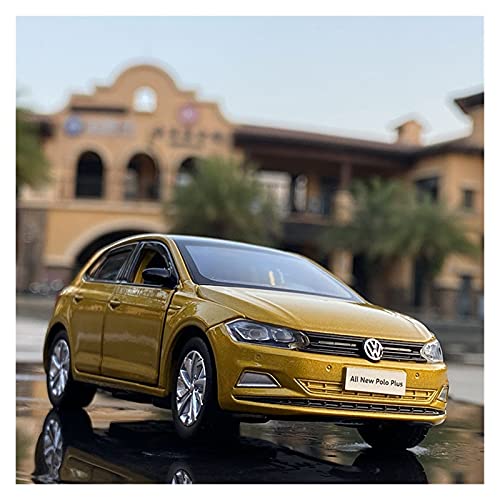 YRXIAO 1 32 for Volkswagen Zinklegierung Automodell Sound Und Licht Abnehmbares Kinderspielzeug Geschenk Für Wohndekorationen(Yellow) von YRXIAO