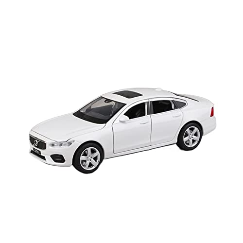 YRXIAO 1 32 for Volvo S90 Druckguss-Metallautomodell Sound Und Licht Spielzeug Geburtstagsgeschenk Für Wohndekorationen(White) von YRXIAO