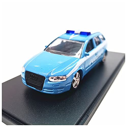 YRXIAO 1 43 Für Audi A4 Blau Polizeiauto Legierung Statische Modellsimulation Fahrzeuge Erwachsene Sammlung Display Für Wohndekorationen von YRXIAO