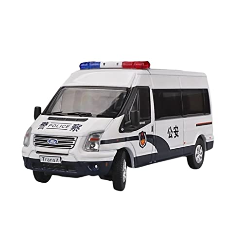 YRXIAO 1 64 Für Ford Transit Polizeiauto Legierung Druckguss Modellauto Sammlung Spielzeugauto Kinder Geschenk Für Wohndekorationen von YRXIAO