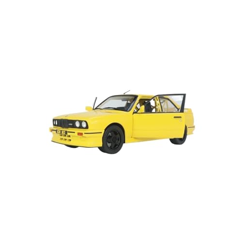 YRXIAO 1: 18 Für BMW E30 M3 Legierung Doppeltür Gelb Sammlung Ornamente Auto Enthusiasten Modell Spielzeug Für Wohndekorationen von YRXIAO
