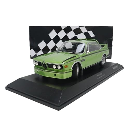 YRXIAO 1:18 Für BMW 3.0 CSL - 1973 Zweifarbig Passendes Modellauto Aus Versiegelter Legierung Mit Statischen Ornamenten Für Wohndekorationen(Green) von YRXIAO