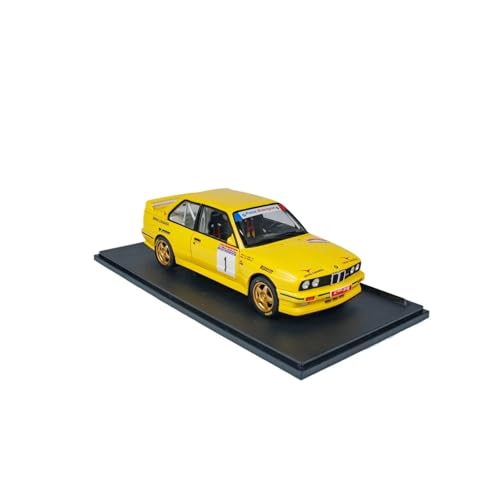 YRXIAO 1:18 Für BMW E30 M3 GR.A Legierung Doppel Tür Auto Modell Gelb Home Display Ornamente Für Wohndekorationen von YRXIAO