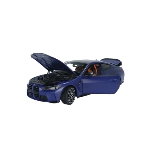 YRXIAO 1:18 Für BMW M4 Viertürer Coupé Modell Blaue Legierung Geeignet Für Spielzeug Für Jugendliche Und Erwachsene Für Wohndekorationen von YRXIAO