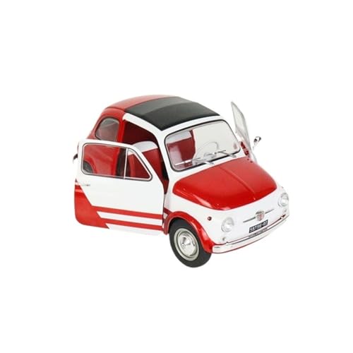 YRXIAO 1:18 Für FIAT 500 Legierung Doppel Tür Sammlung Statische Metall Ornamente Rot Für Wohndekorationen von YRXIAO