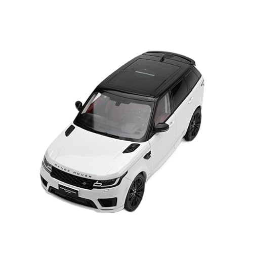YRXIAO 1:18 Für Land Rover Range Rover Sport Weiß Legierung Vollständig Geöffnet Auto Modell Für Schreibtisch Display Für Wohndekorationen von YRXIAO