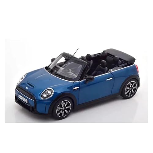 YRXIAO 1:18 Für MINI Cooper S Cabrio Legierung Auto Modell Fans Sammlung Hause Dekoration Metall Ornamente Für Wohndekorationen(Blue) von YRXIAO