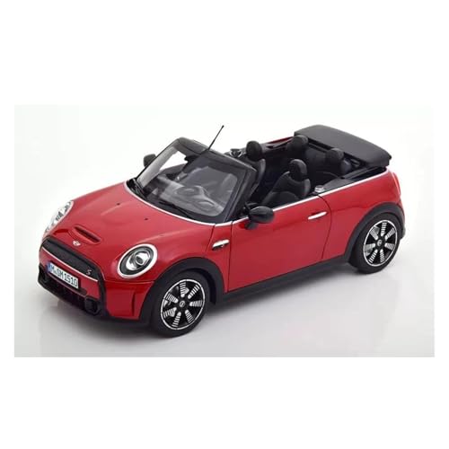 YRXIAO 1:18 Für MINI Cooper S Cabrio Legierung Auto Modell Fans Sammlung Hause Dekoration Metall Ornamente Für Wohndekorationen(Red) von YRXIAO
