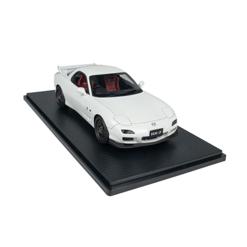 YRXIAO 1:18 Für Mazda RX-7 FD3S Weiß Harz Auto Modell Metall Auto Display Sammlung Dekoration Hobby Für Wohndekorationen von YRXIAO