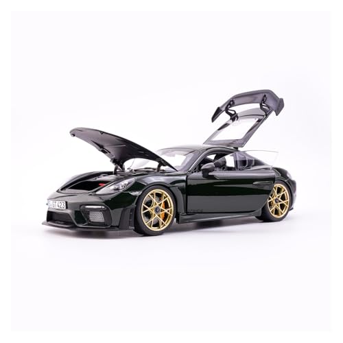 YRXIAO 1:18 Für Porsche GT4RS Cayman Legierung Volle Offene Auto Modell Grün Weihnachten Ornament Für Wohndekorationen von YRXIAO