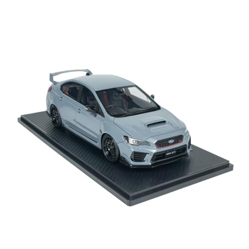 YRXIAO 1:18 Für Subaru CBA-VAB STI Grau Racing Thema Party Display Dekorationen Harz Auto Modell Für Wohndekorationen von YRXIAO
