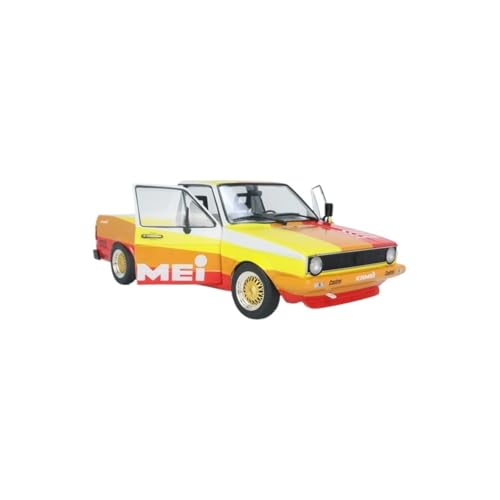 YRXIAO 1:18 Für Volkswagen Caddy Mk.1 Pickup 1982 Metallguss Gedenklegierung Doppeltür Modellauto Für Wohndekorationen von YRXIAO
