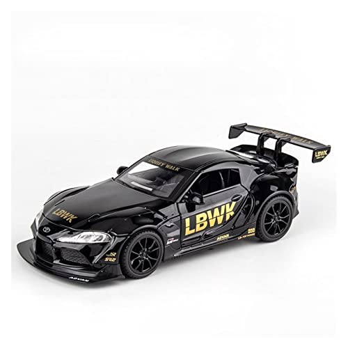 YRXIAO 1:22 Für Toyota Supra GR Racing Car Alloy Diecast Model Sound Und Licht Pull Back Toys Für Wohndekorationen(A) von YRXIAO