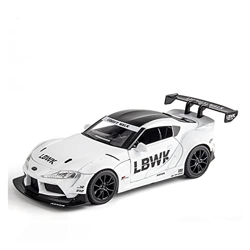 YRXIAO 1:22 Für Toyota Supra GR Racing Car Alloy Diecast Model Sound Und Licht Pull Back Toys Für Wohndekorationen(C) von YRXIAO