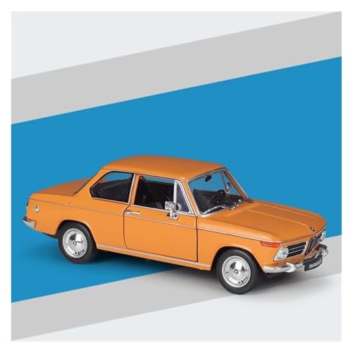YRXIAO 1:24 Für BMW 2002Ti Maßstab Druckguss Legierung Auto Druckguss Spielzeug Fahrzeuge Miniatur Modell Orange Für Wohndekorationen(Orange) von YRXIAO