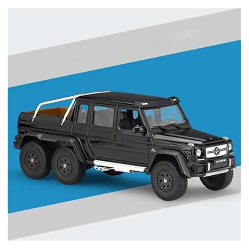 YRXIAO 1:24 Für Mercedes-Benz G63 Amg 6×6 Geländewagen Legierung Automodell Statische Metalldekoration Für Wohndekorationen(Black) von YRXIAO