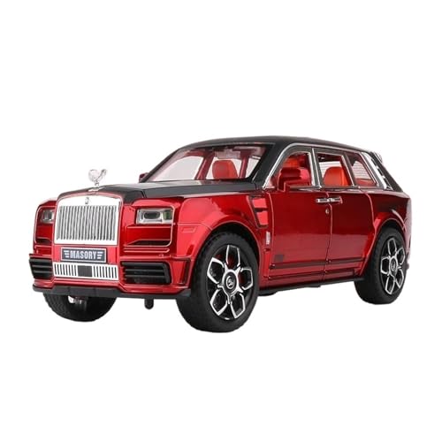 YRXIAO 1:24 Für Rolls Royce Cullinan Mansory Modifizierte Legierung Diecast Auto Modell Sound & Licht Pull Back Für Wohndekorationen(Red) von YRXIAO