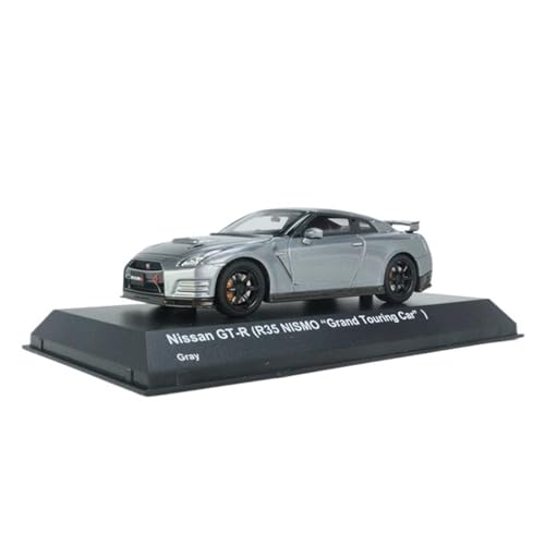 YRXIAO 1:43 Für Nissan GT-R R35 NISMO Zement Grau Harz Statische Auto Modell Statische Metall Ornamente Für Wohndekorationen von YRXIAO