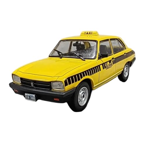 YRXIAO 1:43 Für Peugeot 504 SL Taxi 1999 Maßstab Legierung Auto Druckguss Spielzeug Fahrzeuge Modell Miniatur Gelb Für Wohndekorationen von YRXIAO