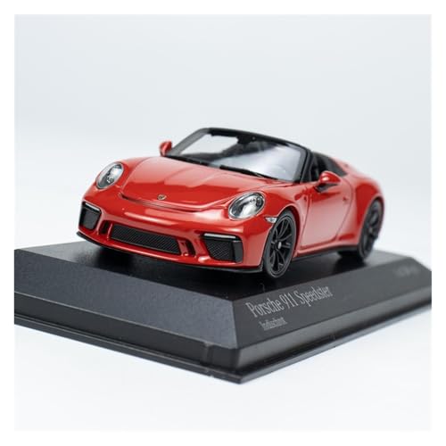 YRXIAO 1:43 Für Porsche 911 Speedster 2019 Rot Legierung Statische Metall Ornamente Modell Auto Für Wohndekorationen von YRXIAO
