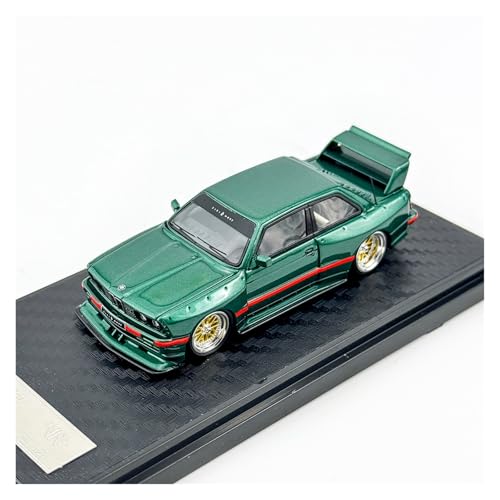 YRXIAO 1:64 Für BMW E30 Modifizierte Wide Body Kreative Ornamente Fahrzeug Harz Auto Modell Sammlung Für Wohndekorationen(Green) von YRXIAO
