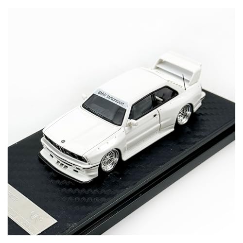 YRXIAO 1:64 Für BMW E30 Modifizierte Wide Body Kreative Ornamente Fahrzeug Harz Auto Modell Sammlung Für Wohndekorationen(White) von YRXIAO