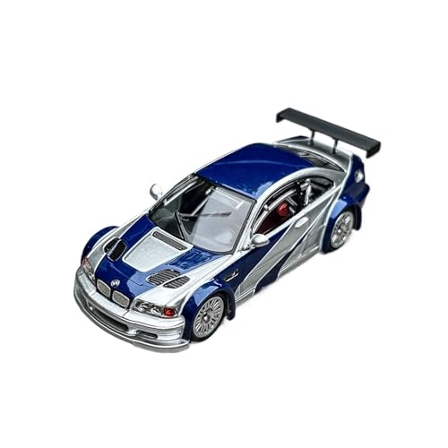 YRXIAO 1:64 Für BMW M3 GTR E46 Legierung Auto Modell Blau Home Hobby Sammlung Ornamente Für Wohndekorationen von YRXIAO