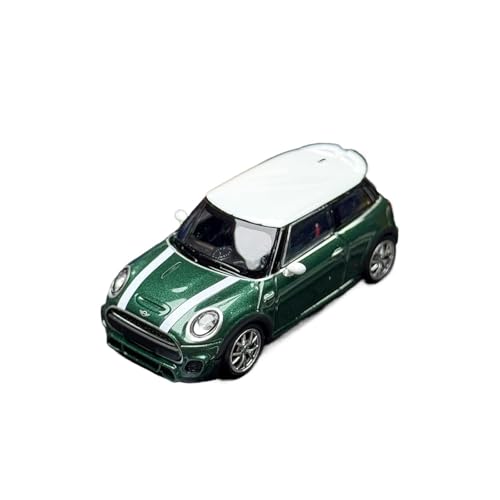 YRXIAO 1:64 Für BMW Mini Cooper JCW F56 Legierung Auto Modell Straße Dekoration Ornamente Für Wohndekorationen(Green) von YRXIAO