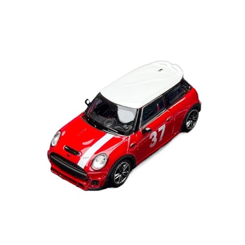YRXIAO 1:64 Für BMW Mini Cooper JCW F56 Legierung Auto Modell Straße Dekoration Ornamente Für Wohndekorationen(Red 1) von YRXIAO