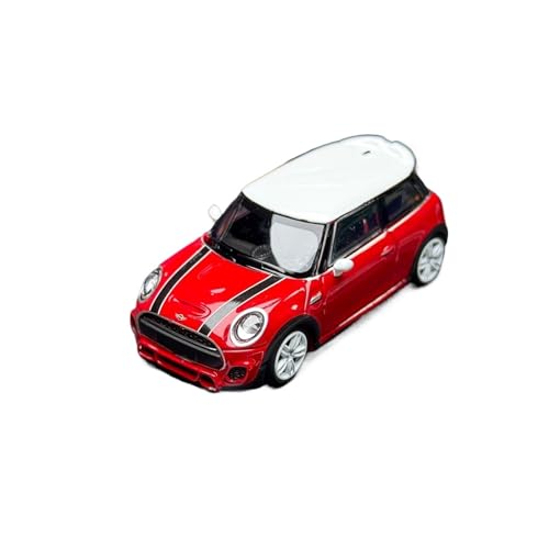 YRXIAO 1:64 Für BMW Mini Cooper JCW F56 Legierung Auto Modell Straße Dekoration Ornamente Für Wohndekorationen(Red 2) von YRXIAO