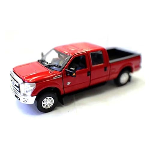 YRXIAO 1:64 Für F250 Picku 2016 Skala Gießt Druck Legierung Auto Modell Miniatur Fahrzeuge Spielzeug Weiß Für Wohndekorationen(Red) von YRXIAO