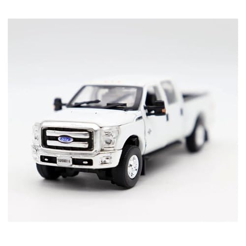 YRXIAO 1:64 Für F250 Picku 2016 Skala Gießt Druck Legierung Auto Modell Miniatur Fahrzeuge Spielzeug Weiß Für Wohndekorationen(White) von YRXIAO