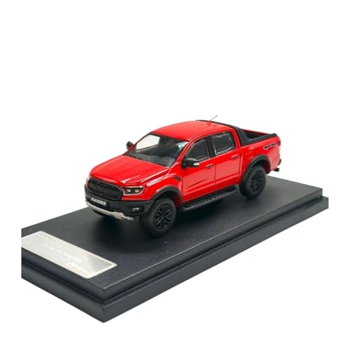 YRXIAO 1:64 Für Ford Little Raptor Pickup Legierung Auto Modell Ornament Straße Dekoration Spielzeug Für Wohndekorationen(Red) von YRXIAO