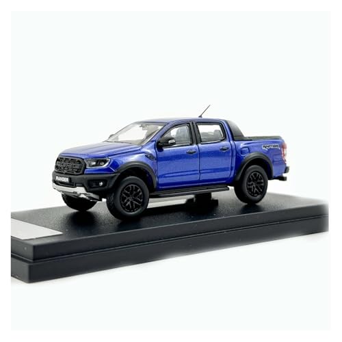 YRXIAO 1:64 Für Ford Ranger Raptor Pickup Truck Legierung Automodell Metall Spielzeug Displayständer Ornamente Für Wohndekorationen(Blue) von YRXIAO