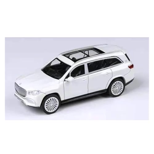 YRXIAO 1:64 Für Maybach GLS600 SUV Legierung Auto Druckguss Spielzeug Fahrzeuge Originalgetreue Nachbildung Von Souvenir Für Wohndekorationen(White2) von YRXIAO
