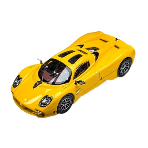 YRXIAO 1:64 Für Pagani Utopia Classic Supercar Display Spielzeug Druckguss-Modellauto Für Erwachsene Sammler Für Wohndekorationen(Yellow) von YRXIAO