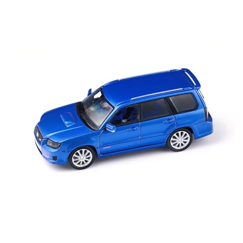 YRXIAO 1:64 Für Subaru Forester SG9 Blau Szene Dekoration Ornamente Legierung Auto Modell Erwachsene Souvenir Für Wohndekorationen(Blue) von YRXIAO