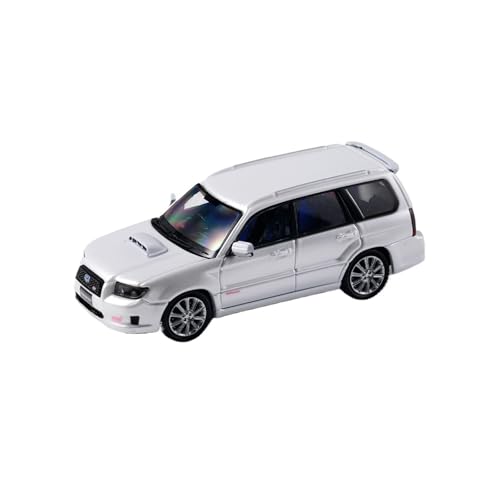 YRXIAO 1:64 Für Subaru Forester SG9 Blau Szene Dekoration Ornamente Legierung Auto Modell Erwachsene Souvenir Für Wohndekorationen(White) von YRXIAO