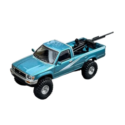 YRXIAO 1:64 Für Toyota Hilux 1995 Single Cab 4WD Druckguss-Automodell Souvenir Classic Static Display Für Wohndekorationen(Green) von YRXIAO