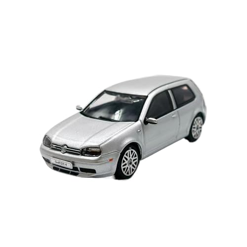 YRXIAO 1:64 Für Volkswagen Golf 4. Generation GTI Gedenkausgabe Legierung Automodell Ornament Für Wohndekorationen(Silver) von YRXIAO