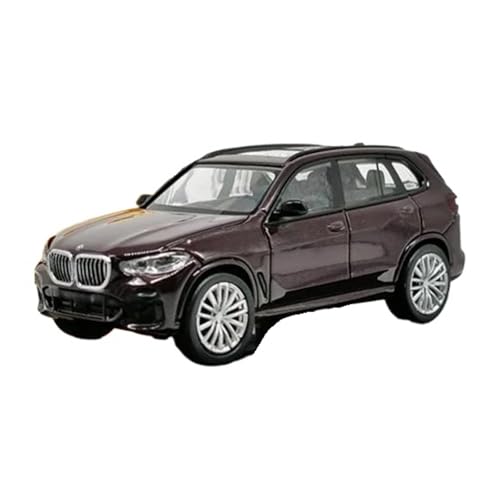 YRXIAO 1:64 Für X5 G05 SUV Legierung Gießt Druck Fahrzeuge Miniatur Skala Modell Auto Sammlerstücke Spielzeug Für Wohndekorationen(Brown) von YRXIAO