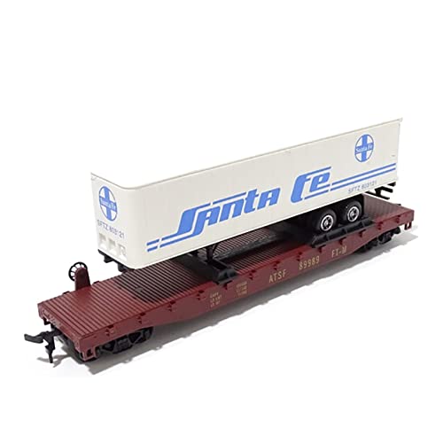 YRXIAO Diecast 1/87 Für Eisenbahn Container Transporter Kunststoff Simulation Zug Modell Geschenk Spielzeug Für Wohndekorationen von YRXIAO