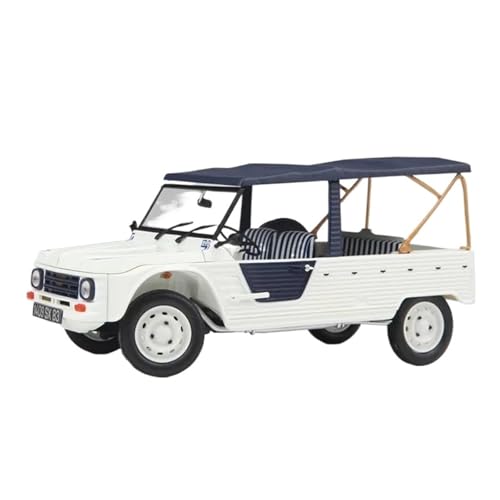 YRXIAO Druckguss 1/18 Maßstab Für Cabrio SUV Citro 1983 Weiß Legierung Oldtimer Statische Modellanzeige Für Wohndekorationen von YRXIAO