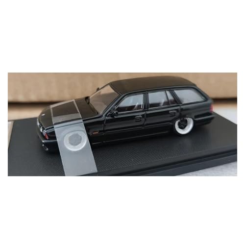 YRXIAO Druckguss 1:64 Maßstab Für BMW E34 Touring Legierung Statische Auto Modell Erwachsene Hobby Sammlung Für Wohndekorationen(Black) von YRXIAO