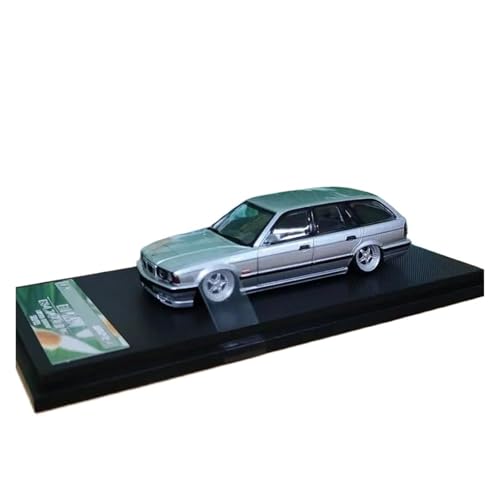 YRXIAO Druckguss 1:64 Maßstab Für BMW E34 Touring Legierung Statische Auto Modell Erwachsene Hobby Sammlung Für Wohndekorationen(Silver) von YRXIAO