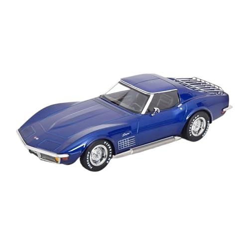 YRXIAO Druckguss-Maßstab 1:18 Für Chevy Corvette C3 Supercar-Legierung Statisches Automodell-Sammeldisplay Für Wohndekorationen(Blue) von YRXIAO